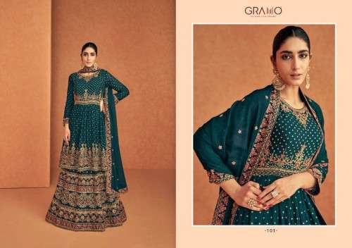 Gramo-Vihana Color-Georgette-Kurti-Sharara-Plazo-Embroidery-Dupatta-101